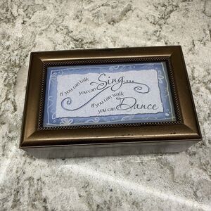 Photo Music Box Carson Home Accents Plays "Fascination Waltz” Bronze 6x4